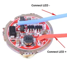 Circuit imprimé de pilote monomode, 20mm 3-15V, pièces de bricolage pour Q5 T6 U2 L2 XPL 18650 26650