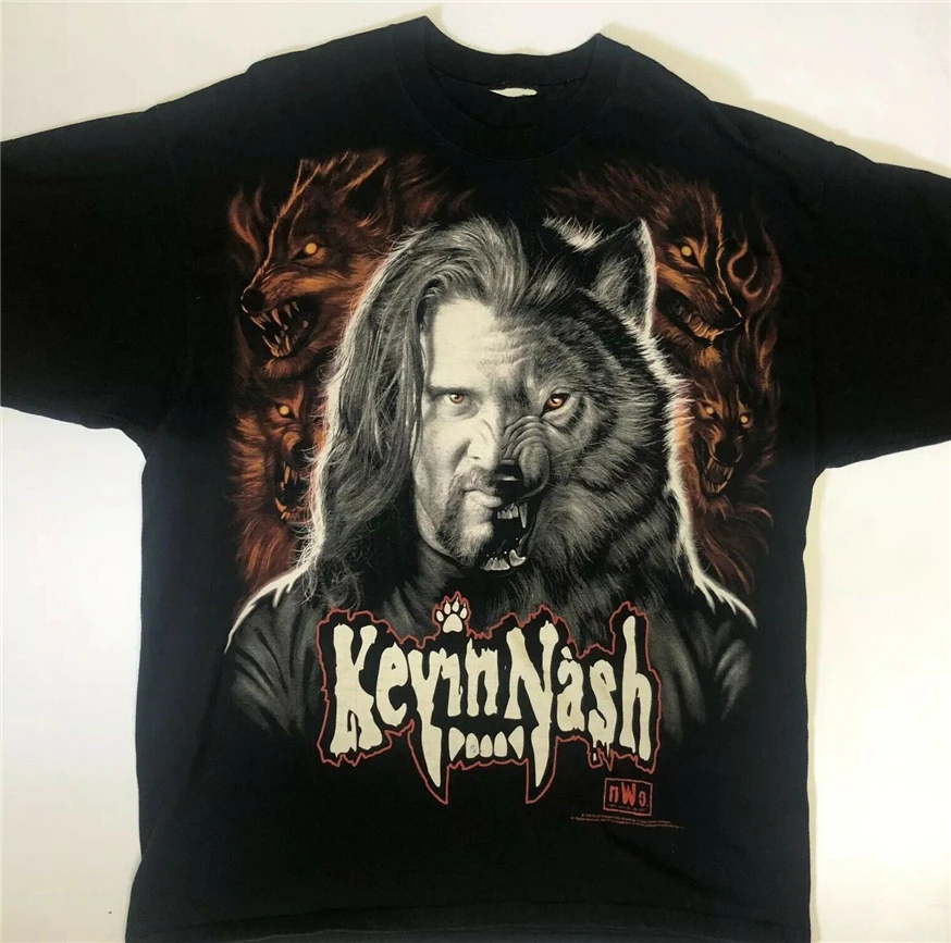 Винтаж 1998 Кевин Нэш НВО борцовка футболка Размер Xl Raw Wwf без бирки Ecw большого