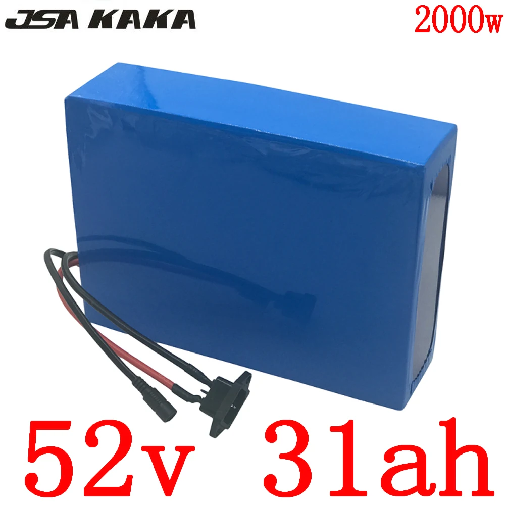 52V Батарея 1000W 1500W 2000W электрический скутер 30AH Электрический велосипед 20AH 25AH литий