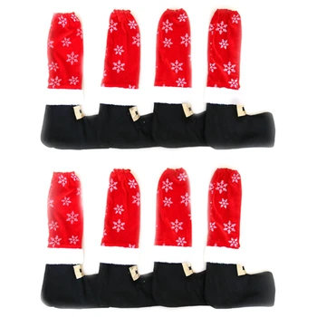 

8Pcs Table Leg Chair Foot Covers Xmas Party Decoration
