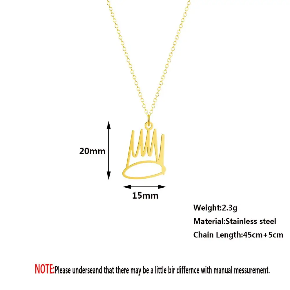 Chandler Born Sinner Crown Necklace 