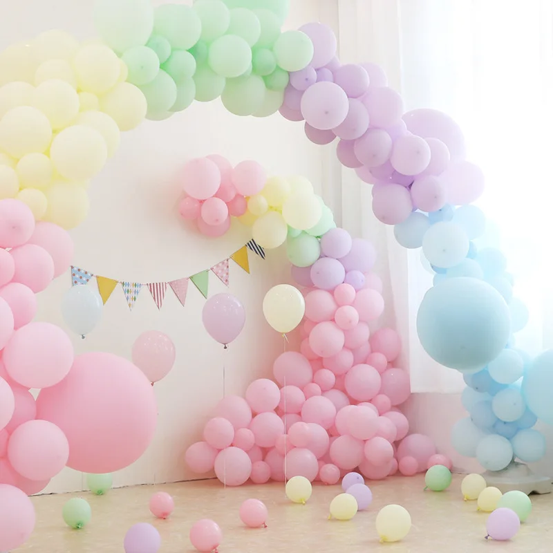 

5/12/18/36 inch Pastel Candy Balloons Wedding Party Round Helium Macaron Balloon Arch Decoration