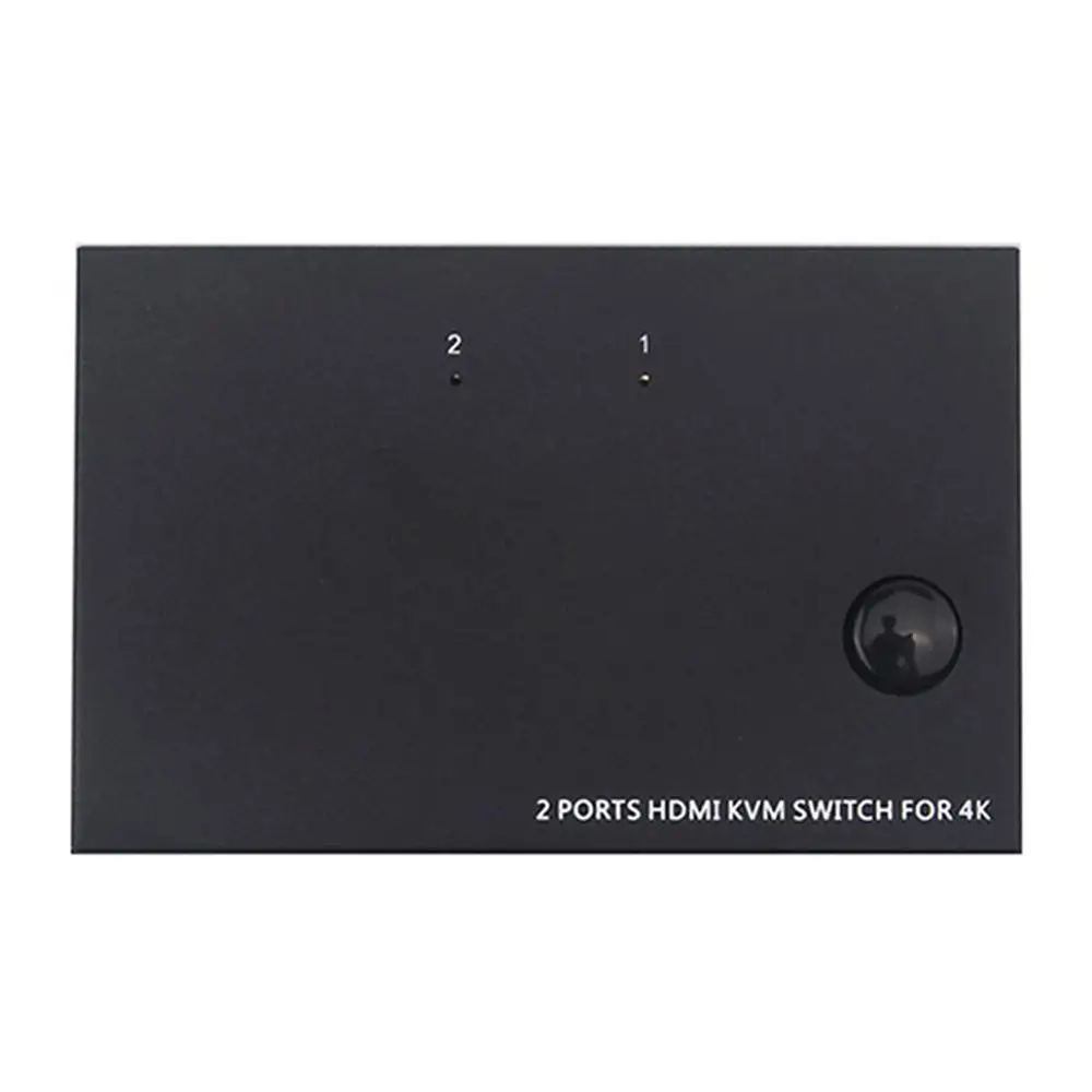 USB HDMI KVM Switch Box 4K 30Hz/60Hz Video Display Switcher 2 PC Sharing Keyboard Mouse Printer Spl
