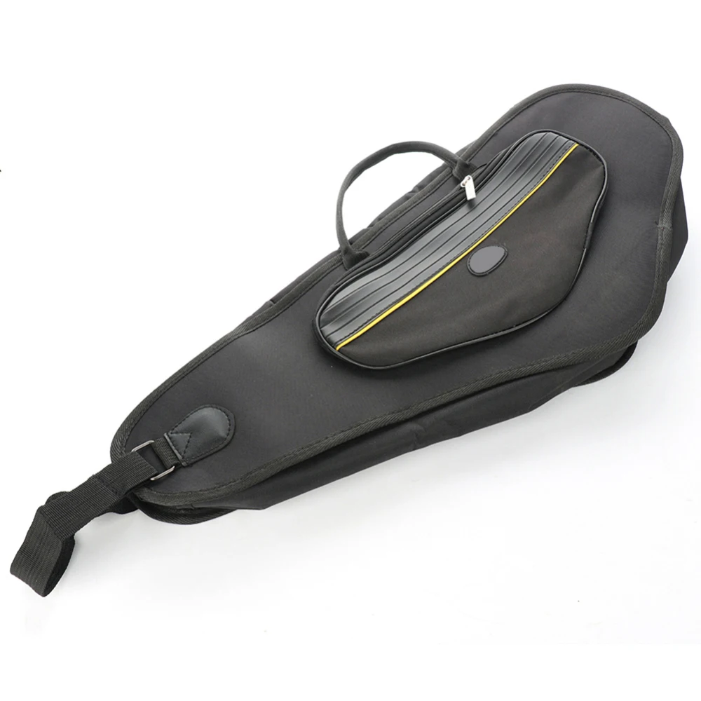 Профессиональный альт-саксофон водостойкий саксофон Gig Bag ткань Оксфорд рюкзак регулируемые плечевые ремни карман с хлопковой подкладкой - Цвет: Черный