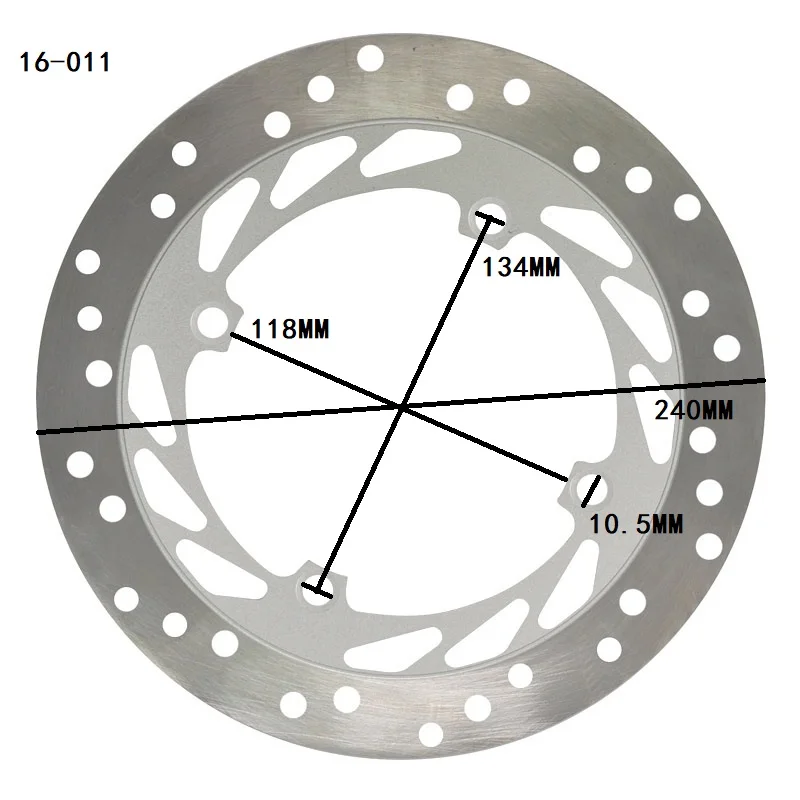 Нержавеющая сталь мотоцикл передний левый тормозной диск ротор для Honda AX 1 NX250 1989