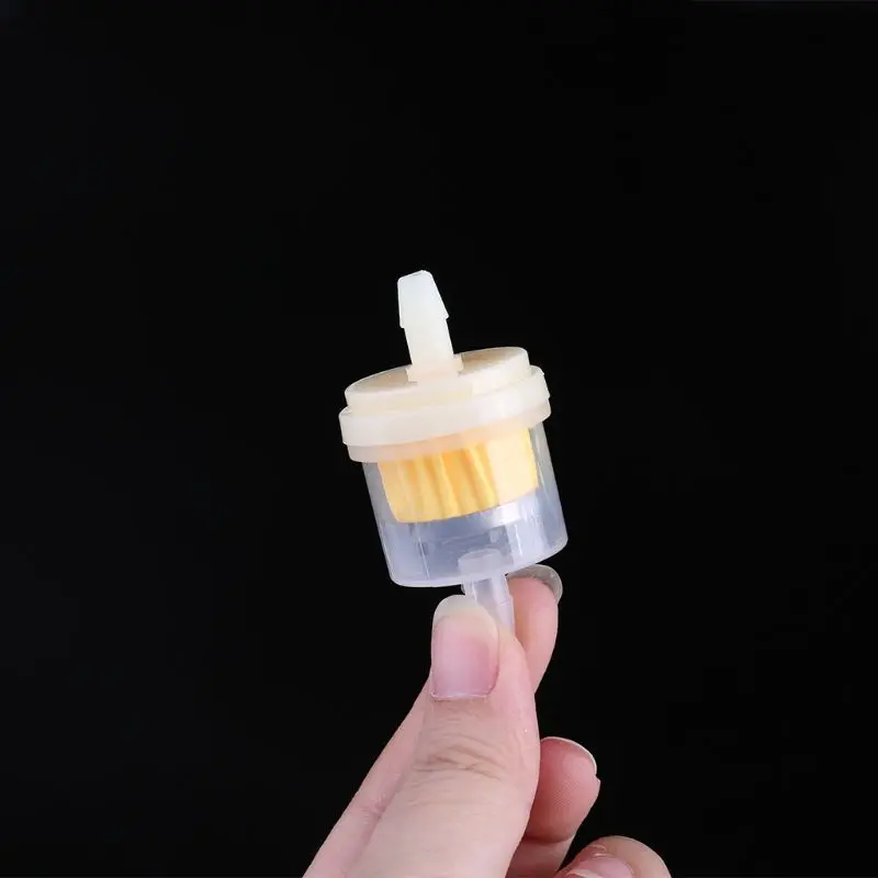 Hot New 1 Set / 10 Pcs 4/25'' 4mm Hose Motorcycle Scooter Gasoline Filter Clear Inline Gas Fuel