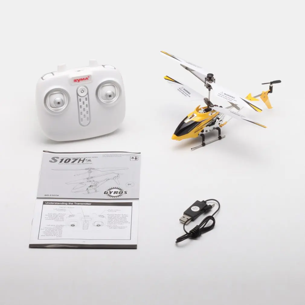 

Original Syma S107H Gyro Metal 2.4G Radio 3.5H Mini Helicopter RC Remote Control Altitude Hold Drone for Toy Gift Present RTF