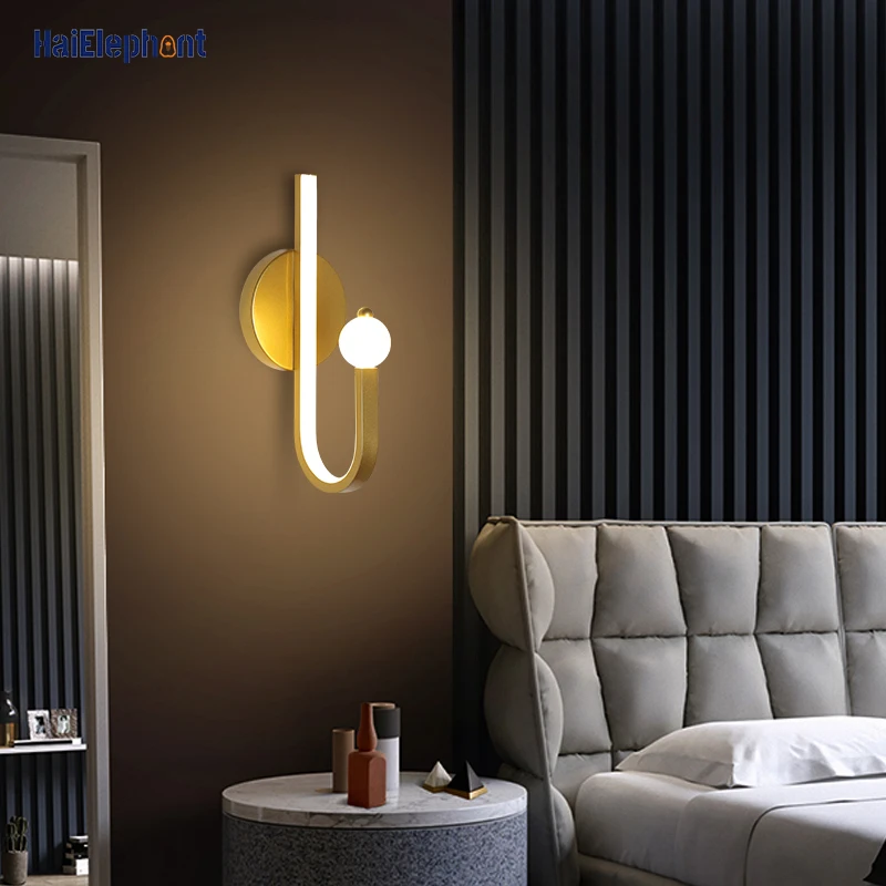 

New Modern LED Wall Lamps For Living Room Bedroom Bedside Loft Creative Deco Lights Indoor Lighting Fixtures Luminaire AC90-260V