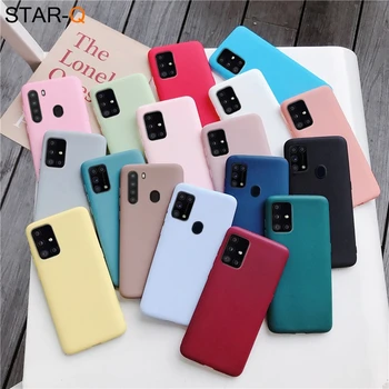 Силиконовый чехол карамельных цветов для samsung galaxy a51 a71 5g a21 a31 a11 a41 m51 m31 a21s a91 A81 A01, матовый мягкий чехол из ТПУ