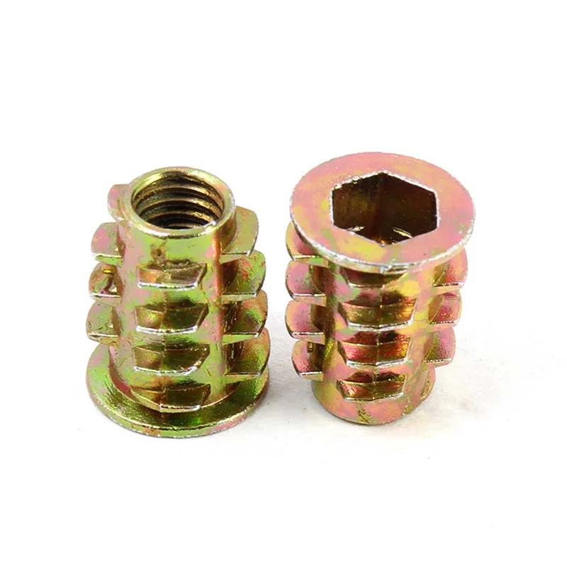 10Pc Metal Hexagon Hex Socket Head Embedded Insert Nut M4 M5 M6 M8 E-Nut for Wood Furniture Inside and Outside Thread Zinc-alloy 10Pc Metal Hexagon Hex Socket Head Embedded Insert Nut M4 M5 M6 M8 E-Nut for Wood Furniture Inside and Outside Thread Zinc-alloy