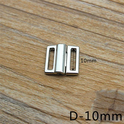 Meetee 30pcs 8.7-25mm Metal Buckle Adjustment Clasp Hook for Underwear Bra Connection Buckle DIY Garment Sewing Accessories - Цвет: D-10mm