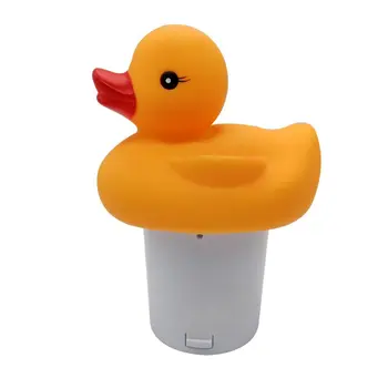 

Cute Duck Pool Chlorinator Floating Tablet Chlorine Dispenser for Bathtub Clean X4YE
