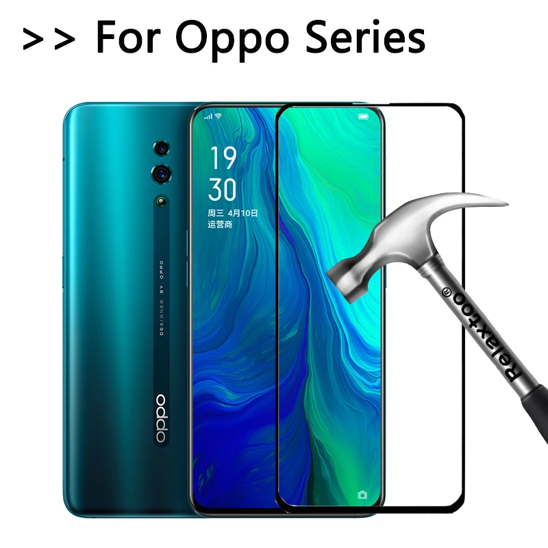 Закаленное стекло с полным покрытием для oppo A3S A5 5G f5 youth Realme 2 F9 F11 pro F1S стеклянная