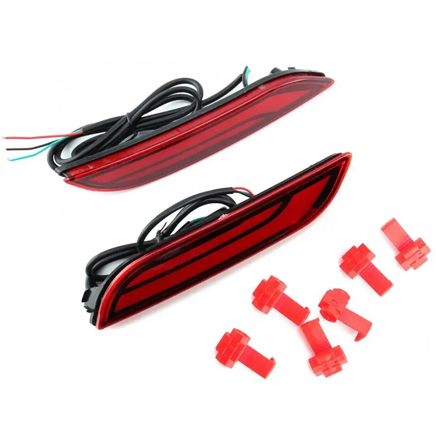 Задний бампер автомобиля 2 шт. светодиодный тормозной отражатель