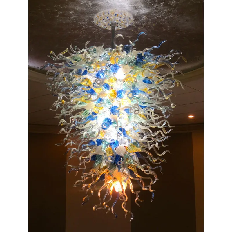 

Free Shipping UL/CE LED Bulb Lobby Murano Art Italian Glass Lighting