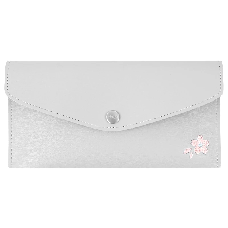Fog Color Cherry Пеналы высокого качества PU вместительная ручка сумка, школьные принадлежности канцелярский подарок Пенал школьный милый школьный пенал инструменты - Цвет: Fog Color Cherry