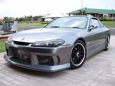 

Unpainted Fiberglass Headlight Eyelids Eyebrows for 1999-2001 Nissan Silvia 200SX S15 Type B