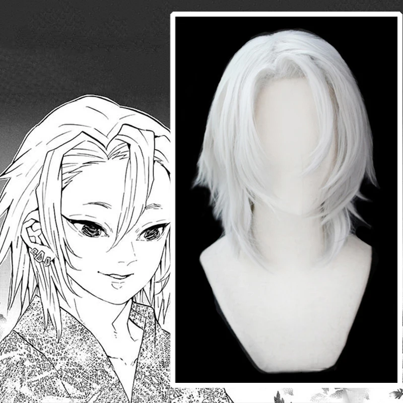 Парик для косплея Kimetsu no Yaiba из аниме-комикса термостойкий синтетический мужчин