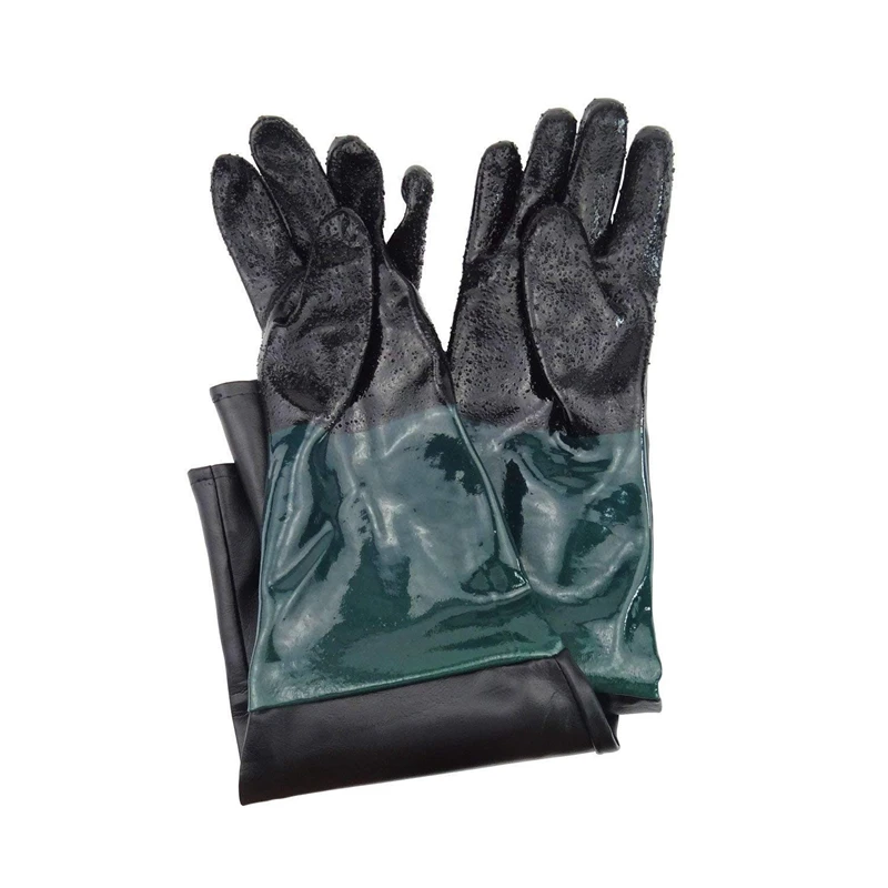 

Sandblasting Gloves Rubber Sand Blaster Glove 60cm with O Rings Promotion
