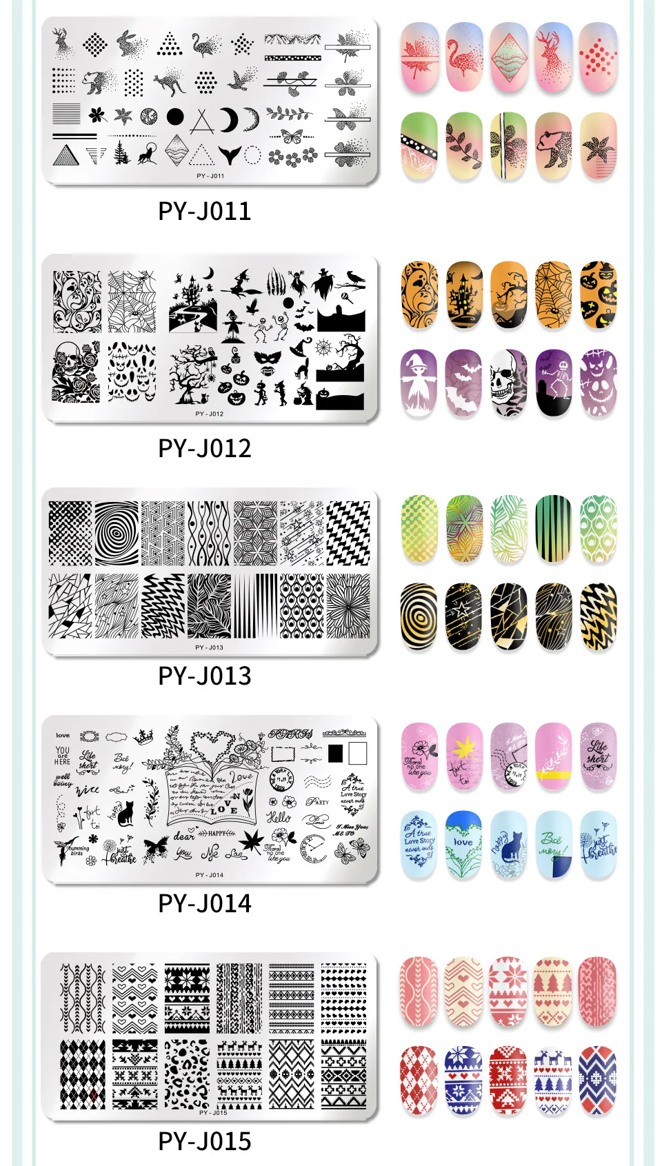 Nail Art Stainless Steel Printing Plate Blue Film Steel Plate Geometric Flower Series Painted Printing Transfer Template Nails Nail Art Stainless Steel Printing Plate Blue Film Steel Plate Geometric Flower Series Painted Printing Transfer Template Nails