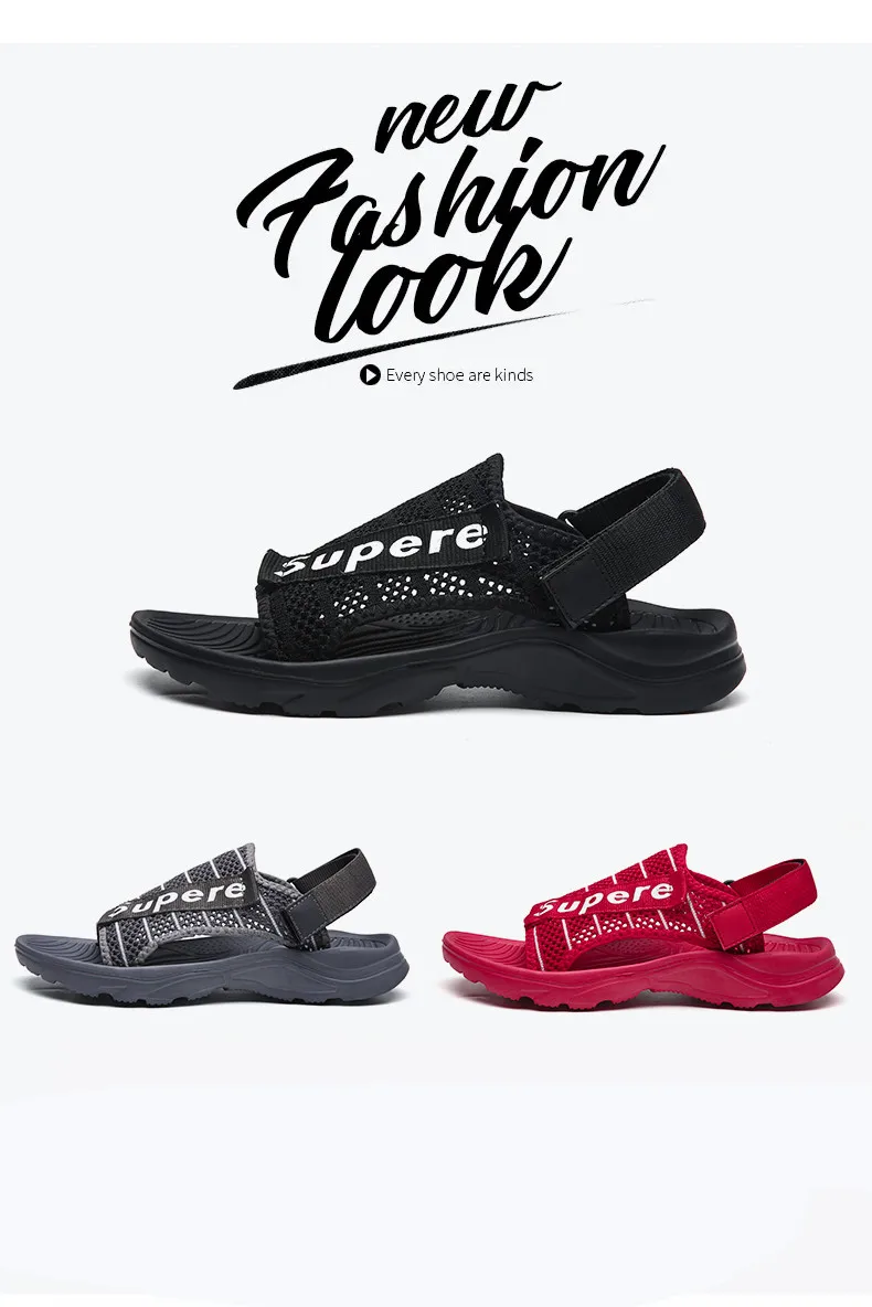 Summer Men's Sandals Beach Shoes Breathable Casual Beach Shoes Lightweight Soft Bottom Outdoor Sandals Breathable Men Sandals (3)