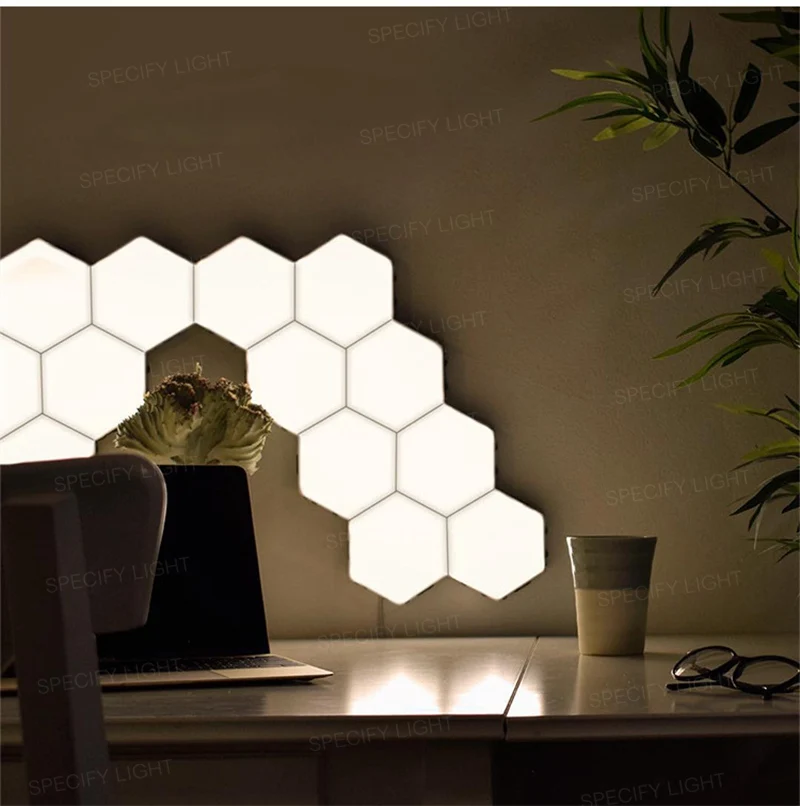 Multi Quantum lamp led modular touch sensitive lighting Hexagonal lamps night light magnetic creative decoration wall lampara (2)