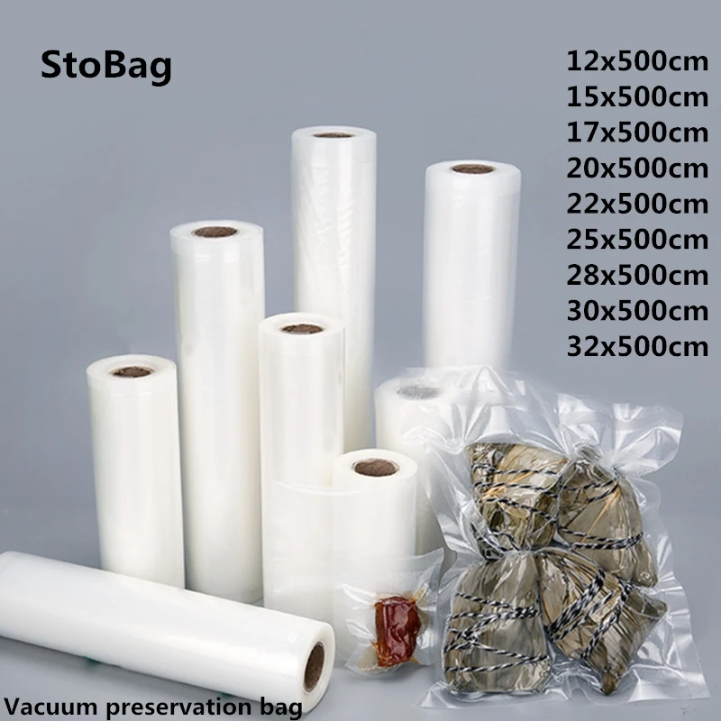Бытовой вакуумный пакет StoBag для пищевых продуктов фруктов овощей герметичный