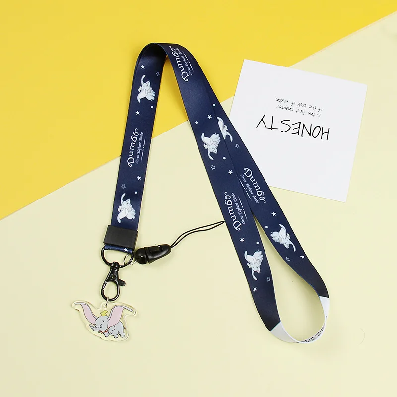 Cute Cartoon keychain Strap Neck straps Lanyards for keys ID Card Pass Gym Mobile Phone USB badge holder DIY Hang Rope Sling