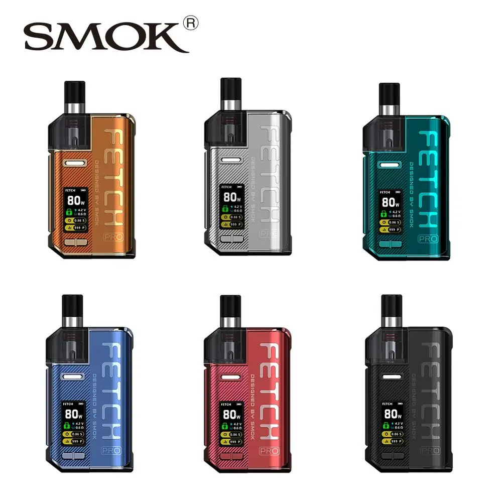 

SMOK Fetch Pro Pod Vape Kit with 4.3ML Fetch Pro RPM Pod 4ML RGC Cartridge RPM Mesh RGC Conical Mesh Coil E Cigarette Vaporizer