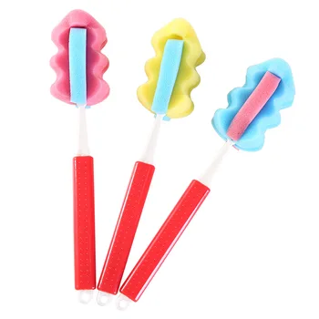 

Cleaning brush sponge long cleaning cup sponge brush cleaning bottle brush can be stretched long handle wash cup