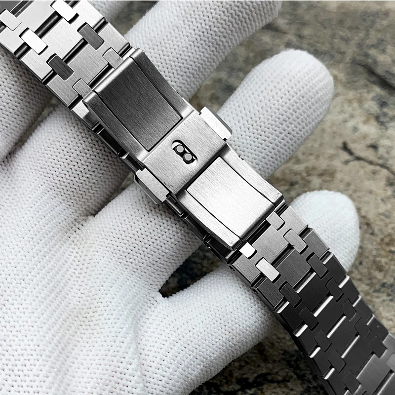 GMAS2100 Hontao Casioak Mini All Metal Mod kit Watch Case Bezel with Screw Watch Band DIY Stainless Steel for Smallest GMA-S2100