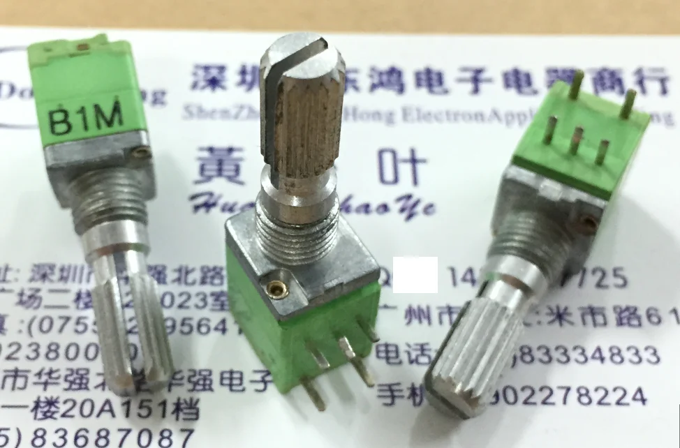 Taiwan Alpha Rk097 Potenziometro Di Precisione B1M Collegamento Singolo Con Interruttore Lunghezza Albero 20Mm