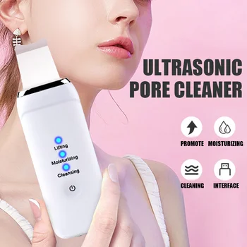 

Ultrasonic Skin Scrubber Deep Face Cleaning Machine Peeling Shovel Cleaner Facial Pore Skin Scrubber Lift SPA Care Tool Skin