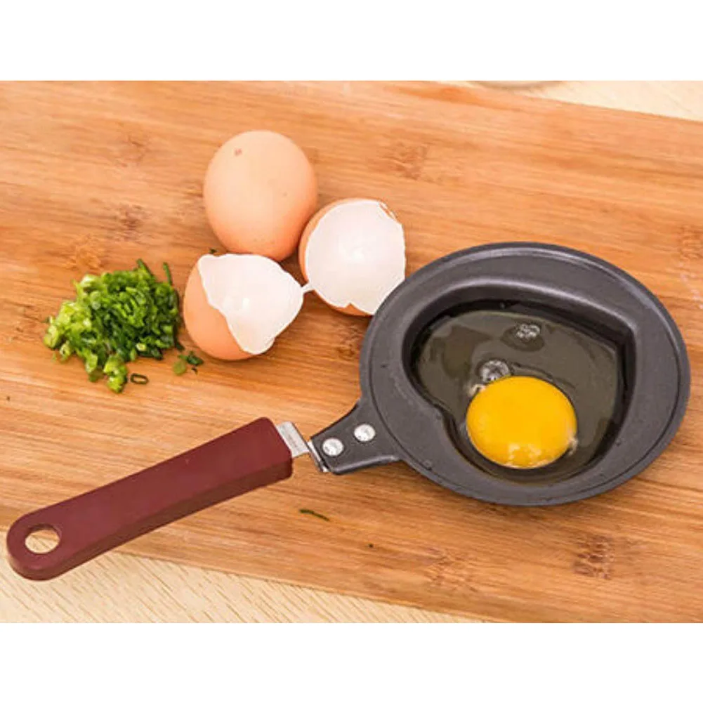 Portable Mini Frying Pan Kitchen Supplies Heart-Shaped Omelette With Handle Cooking For Home Breakfast Tools | Дом и сад