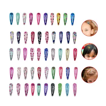 

100 Pcs/pack Cute Girls Hairpin Baby Kids Headwear Child Snap-on Hair Clip Head Accessories Gifts hair pins
