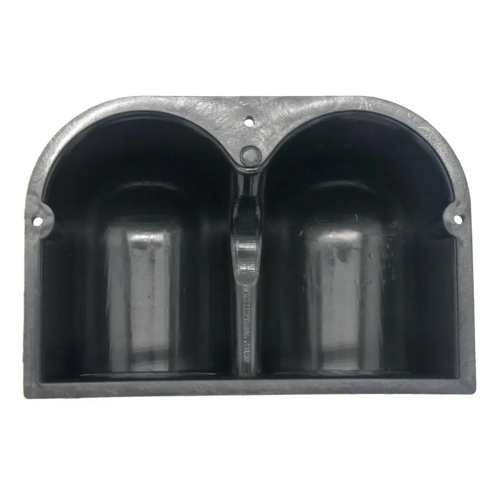 Universal 2" 52mm Plastic 2 Dual Dash Gauge Meter Pod Mount Holder Black Gauge Sets & Dash