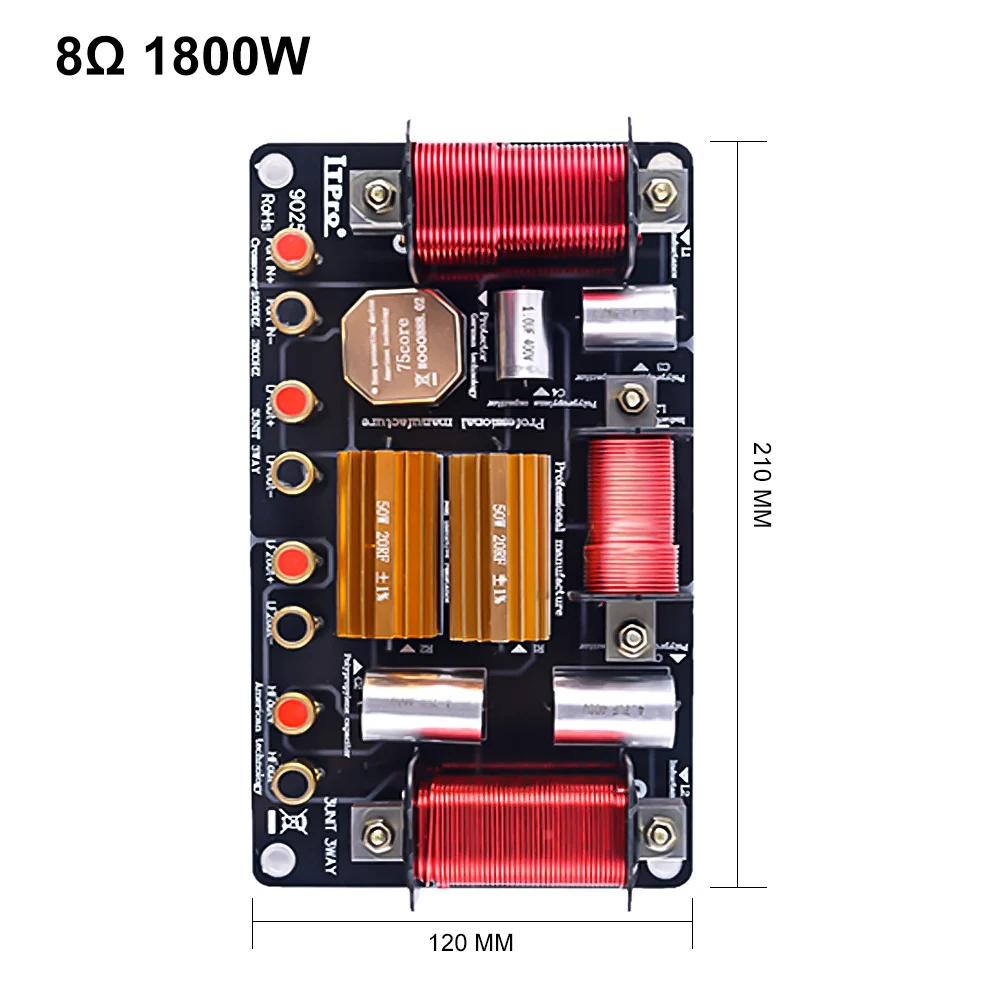 AIYIMA аудио Динамик этап делитель частоты 1500W 1800W 2000W Профессиональный 2 Way кроссовер фильтр 12-18 дюймов 8 Ом Динамик "сделай сам"