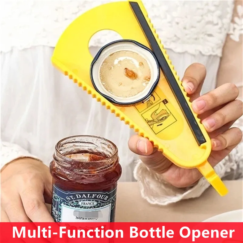 utensil pot 1PCS Jar Opener, 5 in 1 Multi Function Can Opener Bottle Opener Kit with Silicone Handle ,Kitchen Accessories pastry brush