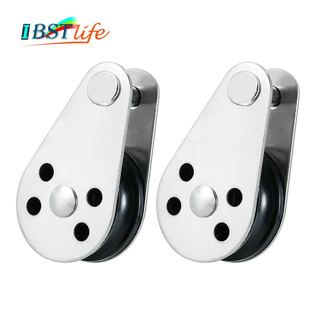 2PCS BSET MATEL SS316 Pulley Blocks Rope Runner Kayak Boat Accessories Canoe Anchor Trolley Kit for 2mm to 8mm | Автомобили и