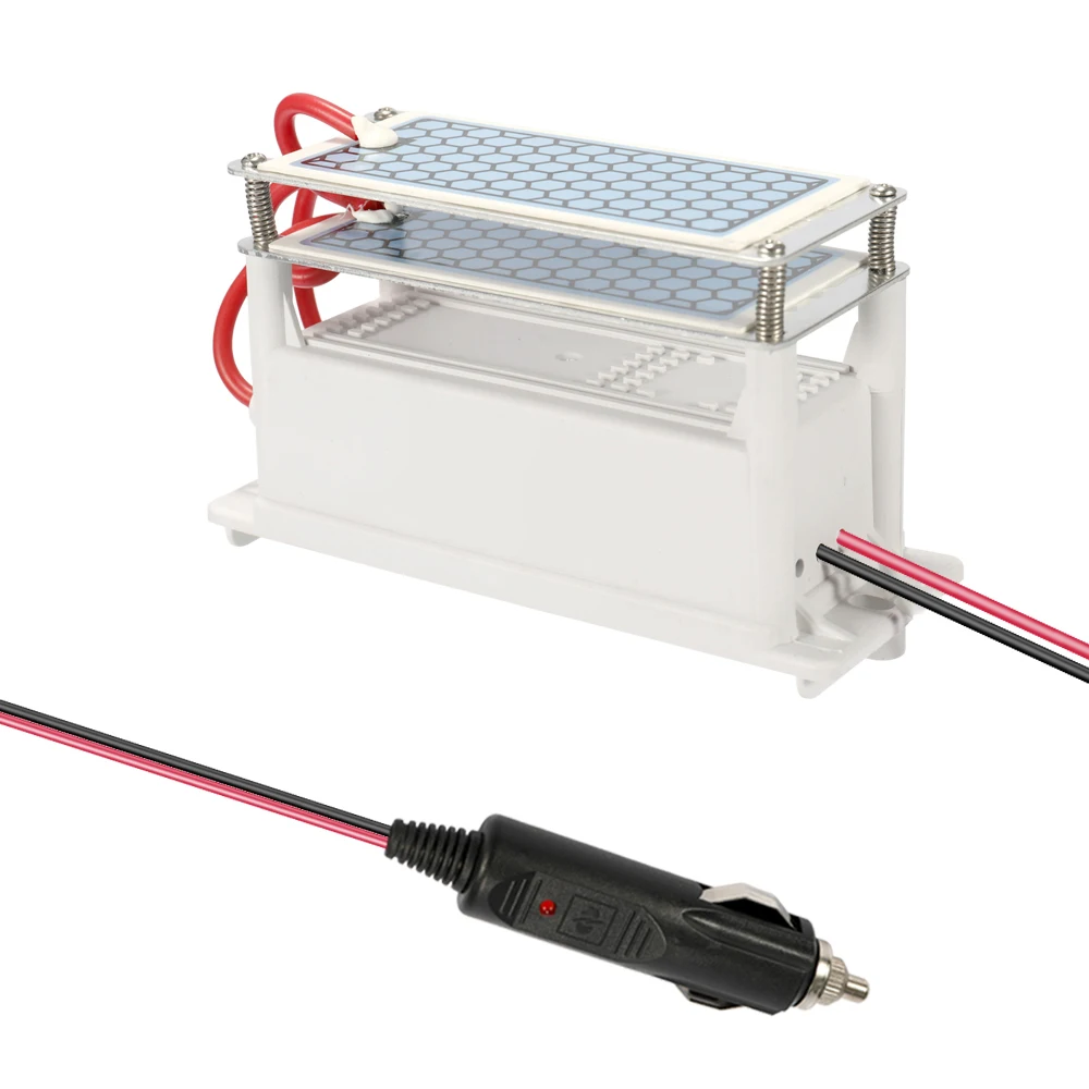 Генератор озона DC12V 10 Гц/ч 15 Гц/ч автомобильный очиститель воздуха Ozonizador озонатор длительный срок службы керамическая пластина озонатор очиститель воздуха