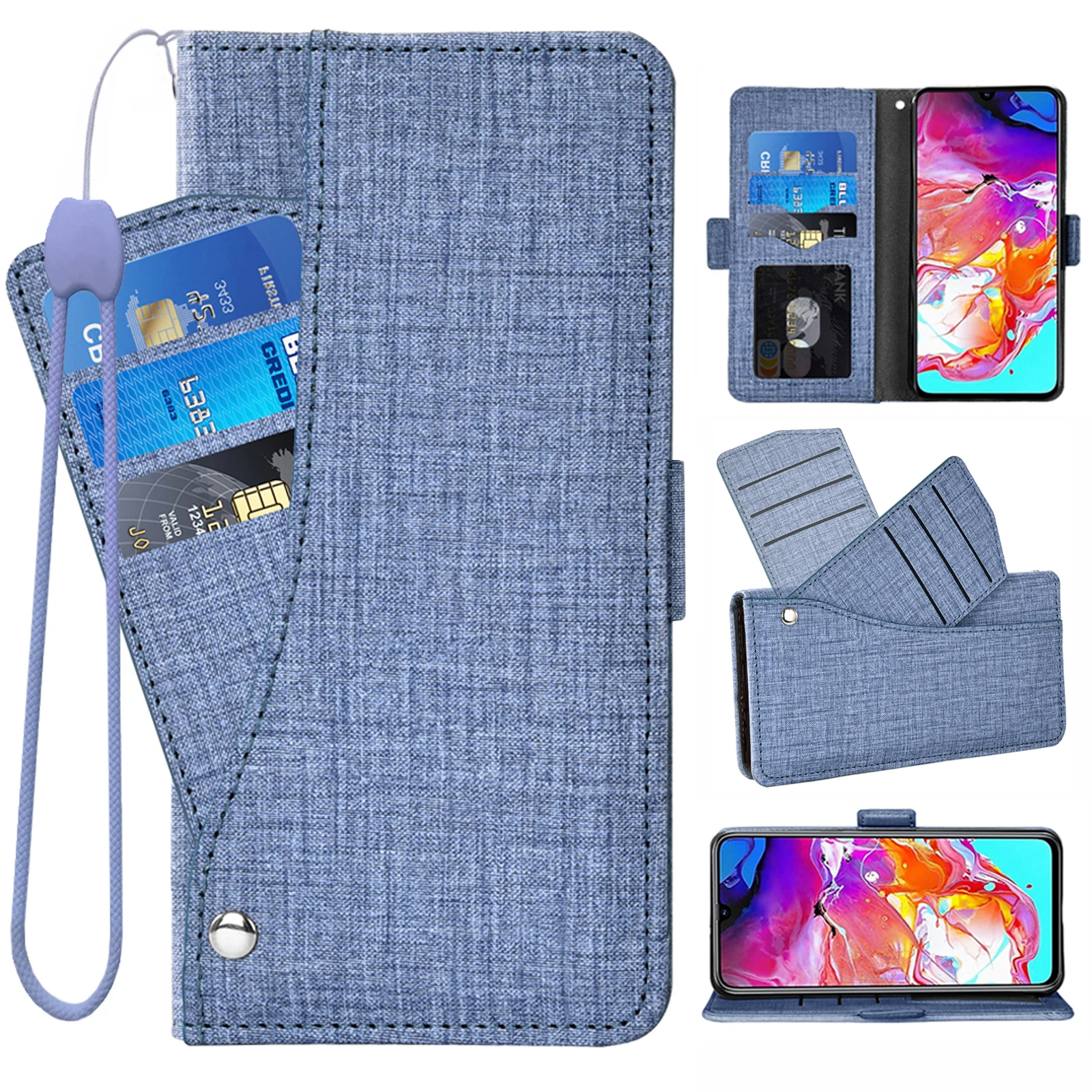 Магнитный кожаный чехол-книжка для телефона LG V60 ThinQ V60ThinQ 5G G9 Thin Q LGV60 V 60 | Мобильные