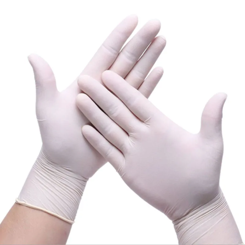 

Disposable Latex Gloves Household Cleaning Supplies White Non-Slip Rubber Latex Gloves-400Pcs