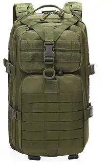 green 40л Военный Тактический штурмовой пакет рюкзак армейский Molle Водонепроницаемый Ошибка сумка маленький рюкзак для наружного туризма кемпинга охоты - Цвет: green