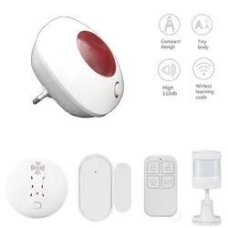 100dB Wireless Light Loud Siren Flashing Indoor Strobe Sound Security 433MHz For 4G Gsm Alarm System Home and Business