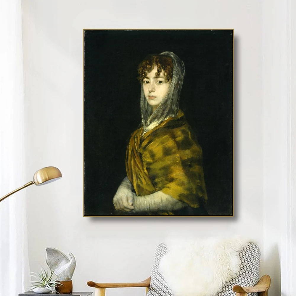 Cassisy Canvas Oil Painting《Senora Sabasa Garcia》Francisco Goya Poster Picture Wall Decor Modern Home Decoration For Living room | Дом и
