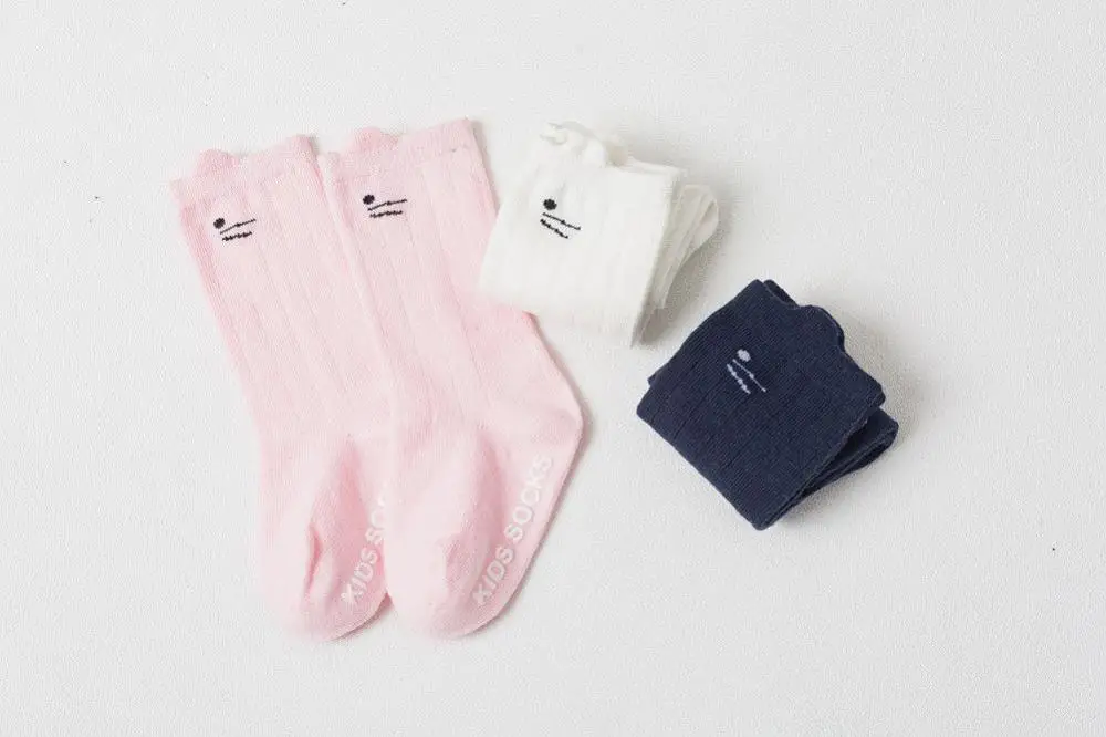 Children Baby Kids Girls Tights Toddler Knee High Stockings Cats Cartoon Cotton Stockings