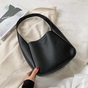 

Small PU Leather Hand Bags for Women 2020 Ins Simple Solid Color Shoulder Handbags Female Travel Totes Lady Fashion Hot Sale Bag