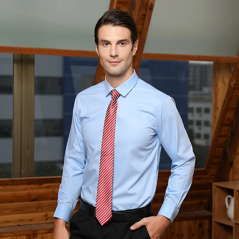 Men's Easy Care Solid Bamboo Fiber Dress Shirts Comfortable Soft Long Sleeve Elastic Non Iron Male Regular-fit Formal Tops Shirt Men's Easy Care Solid Bamboo Fiber Dress Shirts Comfortable Soft Long Sleeve Elastic Non Iron Male Regular-fit Formal Tops Shirt