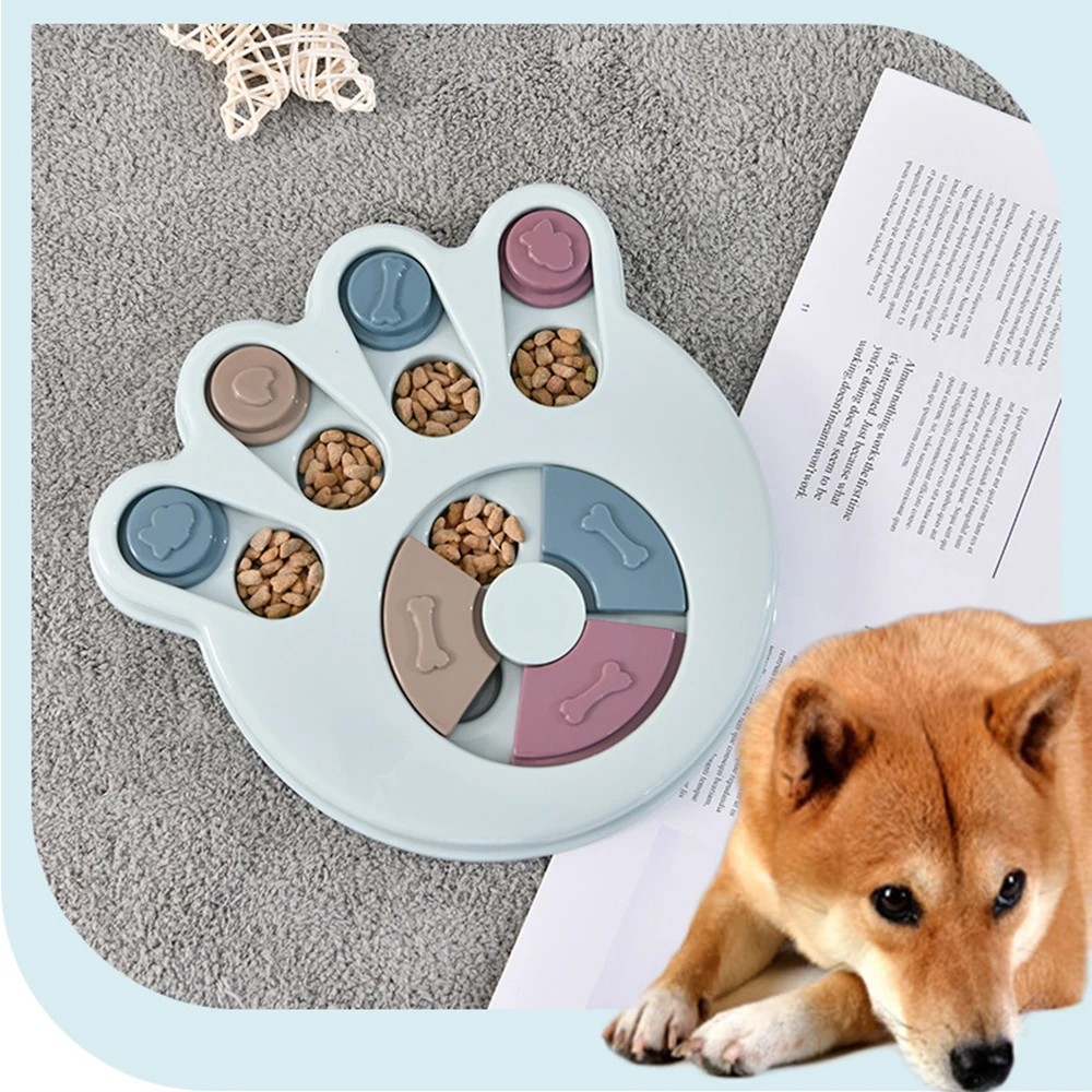 Креативная головоломка, игрушка-Кормушка для собак, едят медленную миска для кошек и собак, увеличивают рост IQ, обучающие игры для собак, кормушка, интерактивные принадлежности для домашних животных