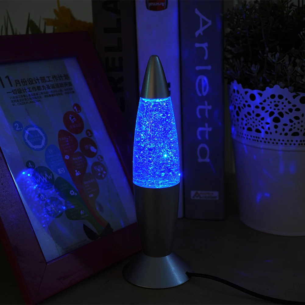USB RGB Цвет Изменение блеск ракета ночник светильники для ресторана Лава Декор